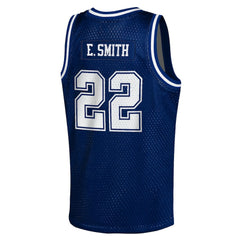 Emmitt Smith Dallas Cowboys Youth Retired Player NFL Basketball Fashion Jersey - Navy on sale