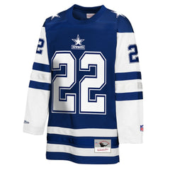 Emmitt Smith Dallas Cowboys Youth Hockey Fashion Jersey - Navy outlet