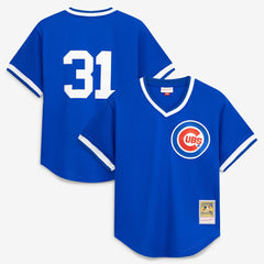 Greg Maddux Chicago Cubs Authentic Batting Practice Jersey Royal | Mitchell & Ness
