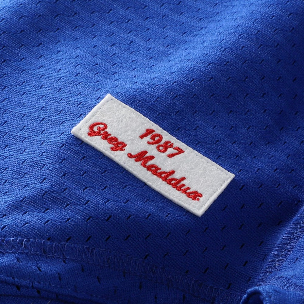 Greg Maddux Chicago Cubs Authentic Batting Practice Jersey Royal | Mitchell & Ness