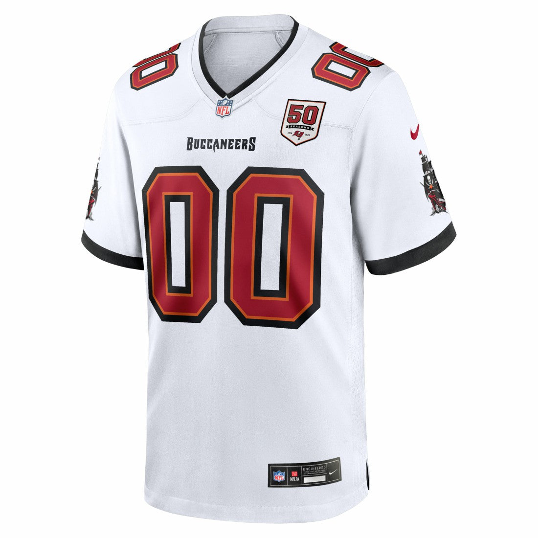 Tampa Bay Buccaneers 50th Season Custom Game Jersey - White