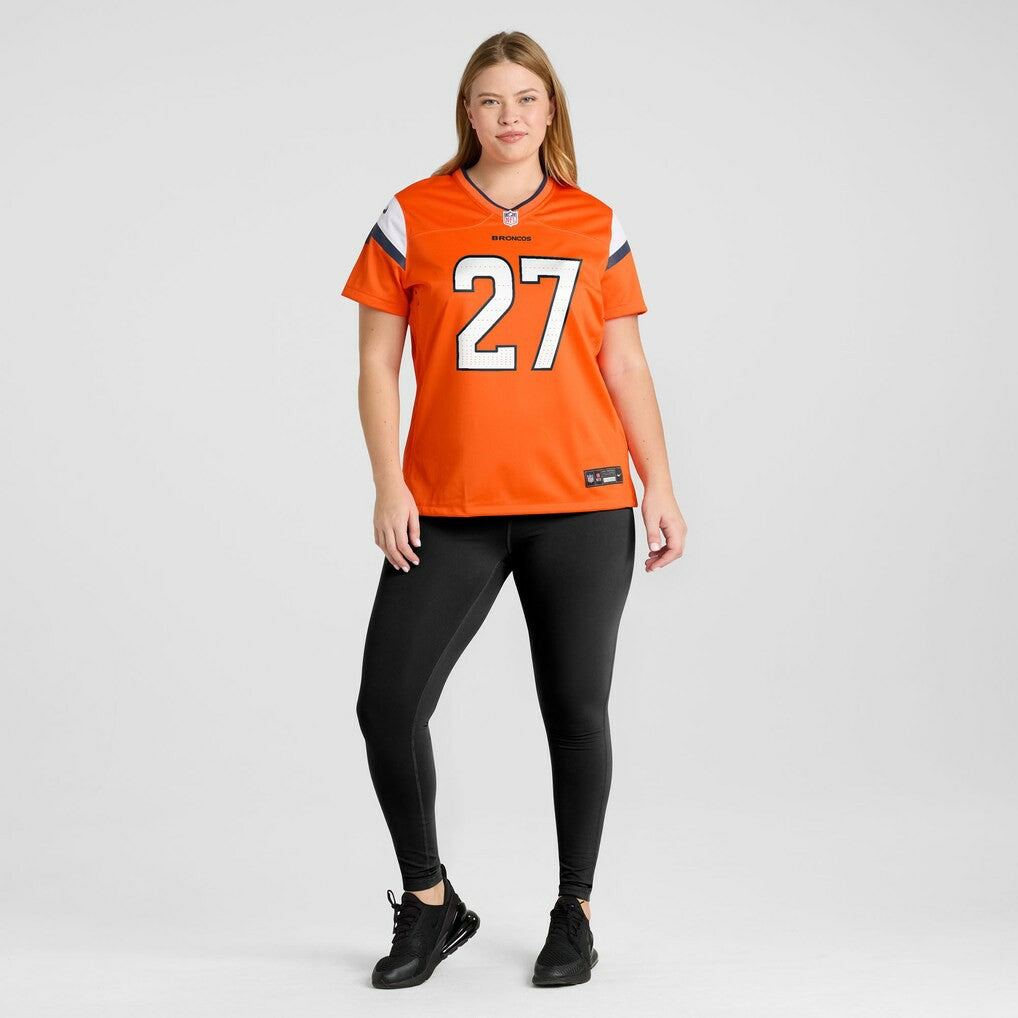 J.K. Dobbins Denver Broncos Women's Team Game Jersey - Orange