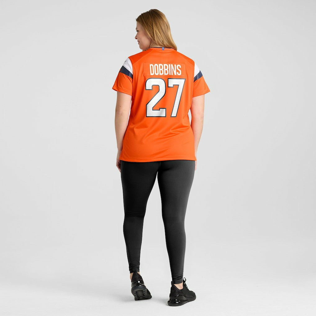 J.K. Dobbins Denver Broncos Women's Team Game Jersey - Orange