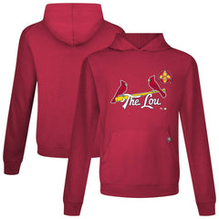 St. Louis Cardinals Levelwear City Connect Relay Core Logo Pullover Hoodie Red