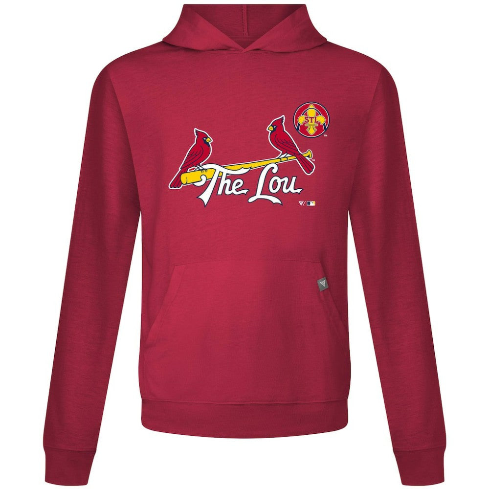 St. Louis Cardinals Levelwear City Connect Relay Core Logo Pullover Hoodie Red