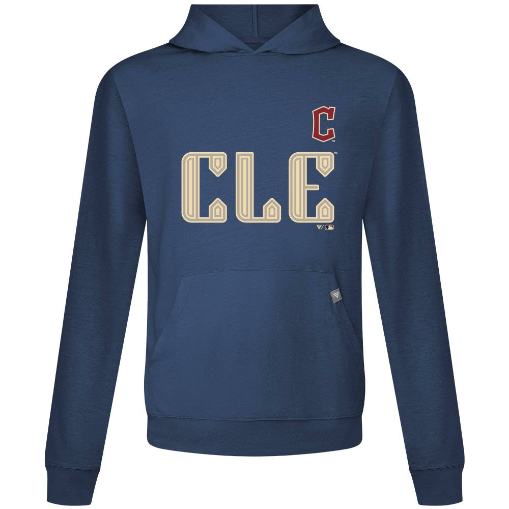 Cleveland Guardians Levelwear City Connect Relay Core Logo Pullover Hoodie Navy