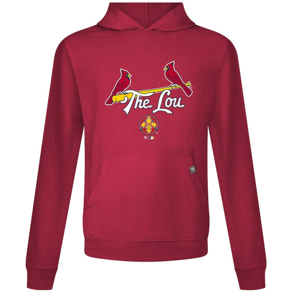 St. Louis Cardinals Levelwear City Connect Relay Back Splash Pullover Hoodie Red