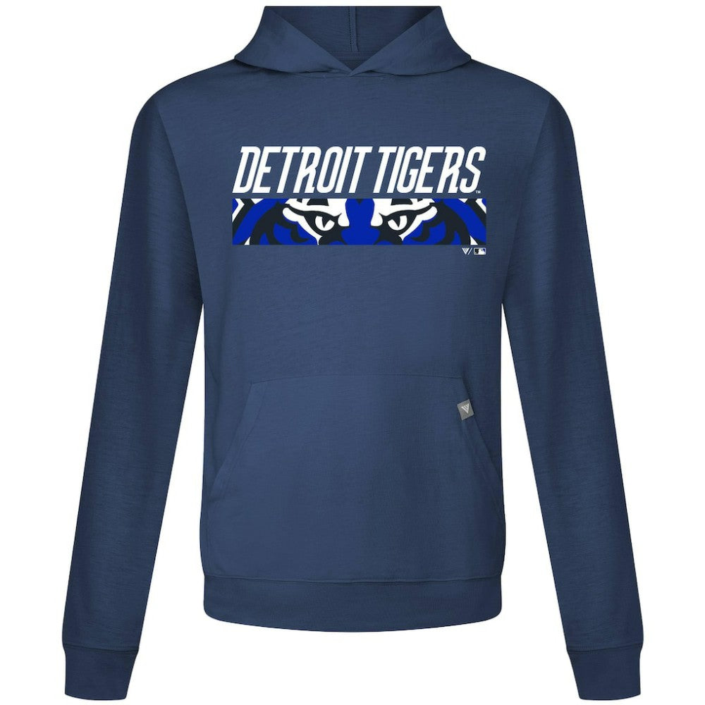 Detroit Tigers Levelwear City Connect Relay Back Splash Pullover Hoodie Navy