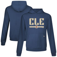 Cleveland Guardians Levelwear City Connect Relay Back Splash Pullover Hoodie Navy