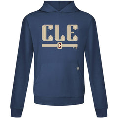 Cleveland Guardians Levelwear City Connect Relay Back Splash Pullover Hoodie Navy