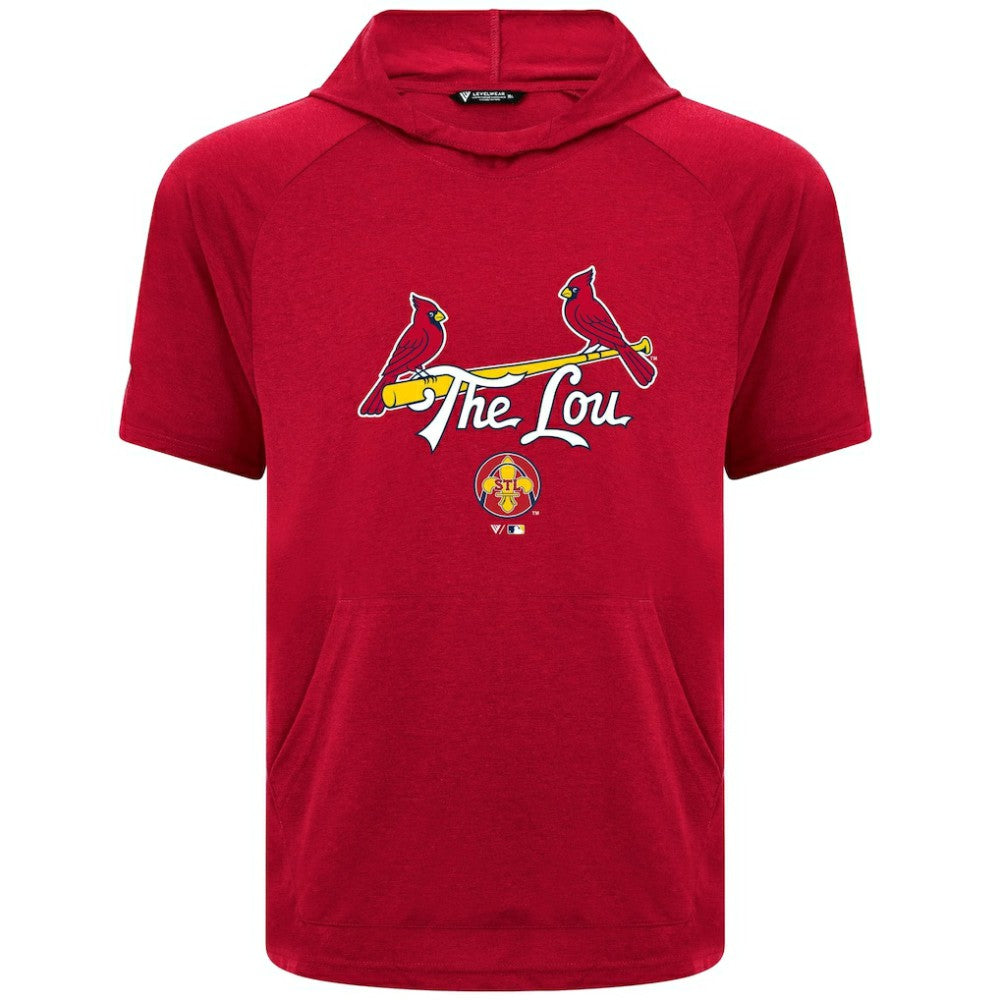 St. Louis Cardinals Levelwear City Connect Phase Back Plash Hoodie T-Shirt Red