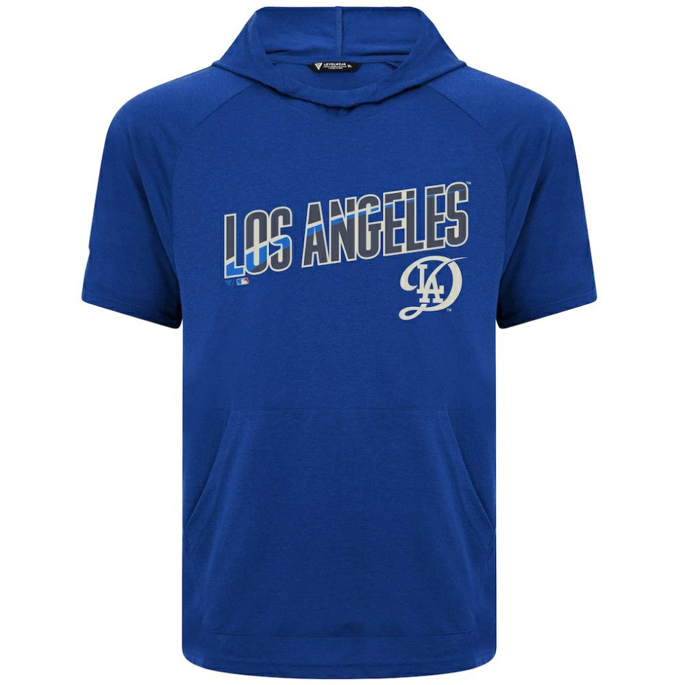 Los Angeles Dodgers Levelwear City Connect Phase Back Plash Hoodie T-Shirt Royal
