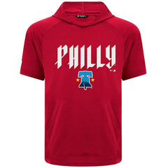 Philadelphia Phillies Levelwear City Connect Phase Back Plash Hoodie T-Shirt Red