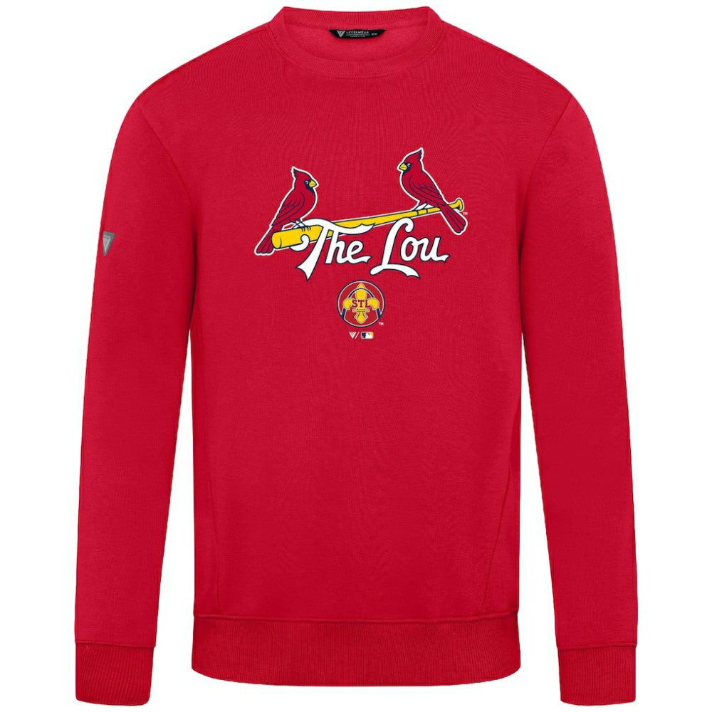 St. Louis Cardinals Levelwear City Connect Zane Back Splash Sweatshirt Red