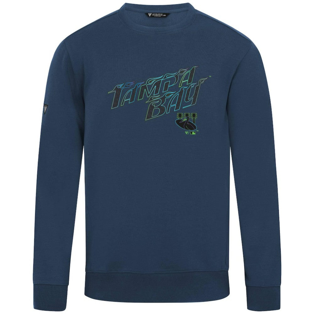 Tampa Bay Rays Levelwear City Connect Zane Back Splash Sweatshirt Navy