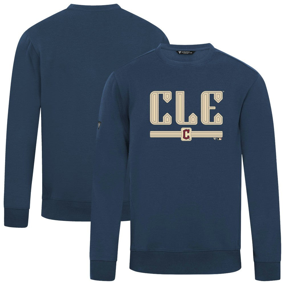 Cleveland Guardians Levelwear City Connect Zane Back Splash Sweatshirt Navy