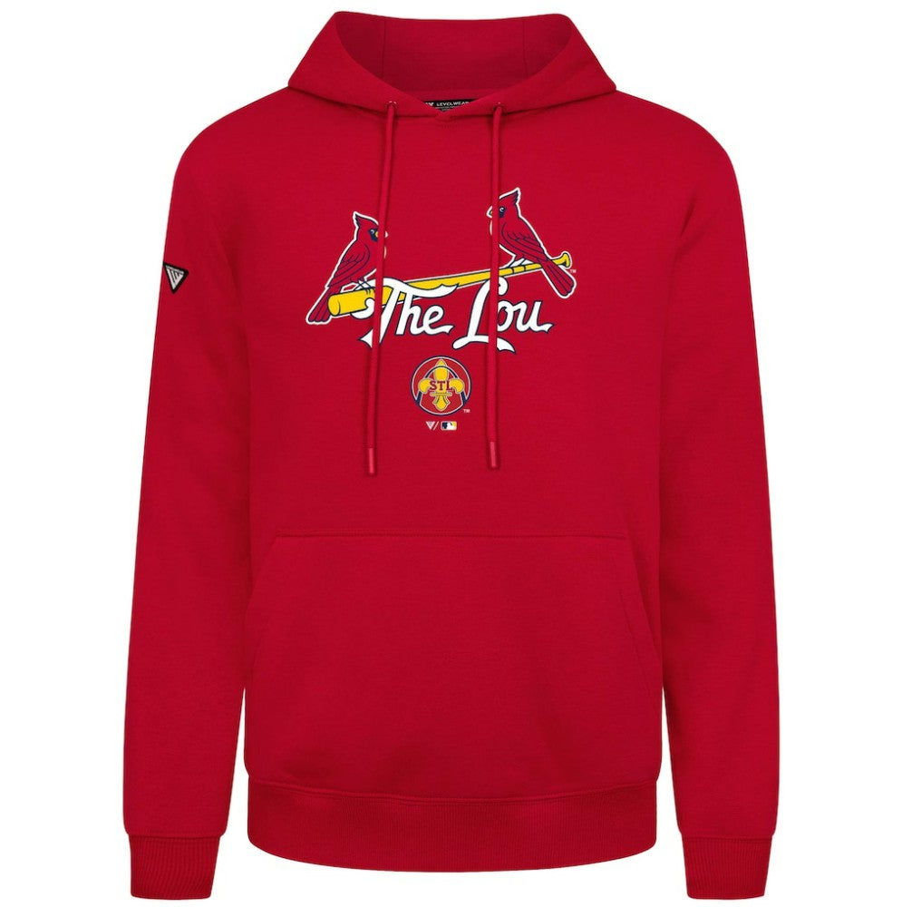 St. Louis Cardinals Levelwear City Connect Podium Back Splash Pullover Hoodie Red