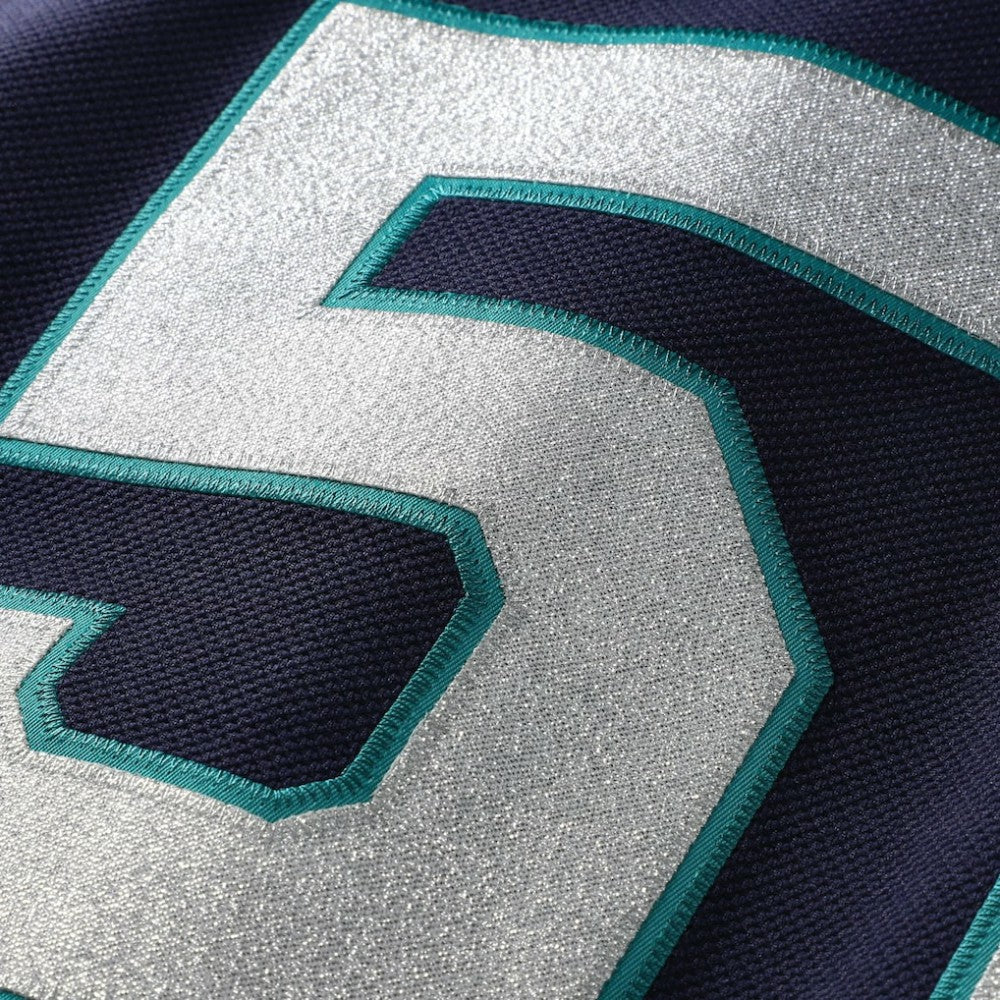 Ichiro Suzuki Seattle Mariners 2006 Cooperstown Mesh Batting Practice Button-Up Jersey Navy | Mitchell & Ness