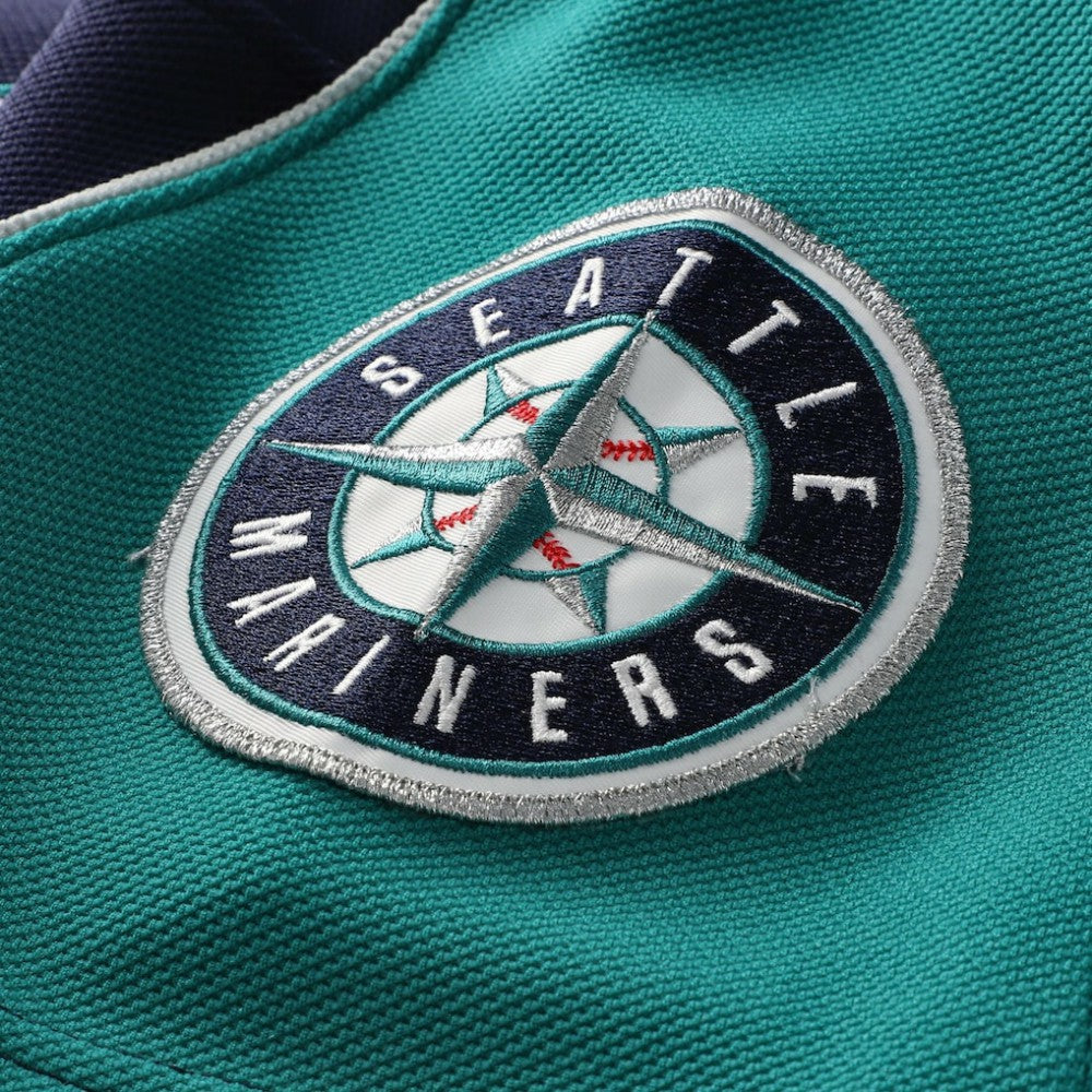 Ichiro Suzuki Seattle Mariners 2006 Cooperstown Mesh Batting Practice Button-Up Jersey Navy | Mitchell & Ness