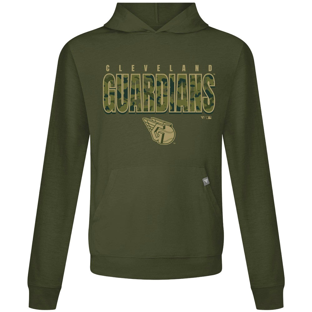 Cleveland Guardians Levelwear Relay Protect Pullover Hoodie Green