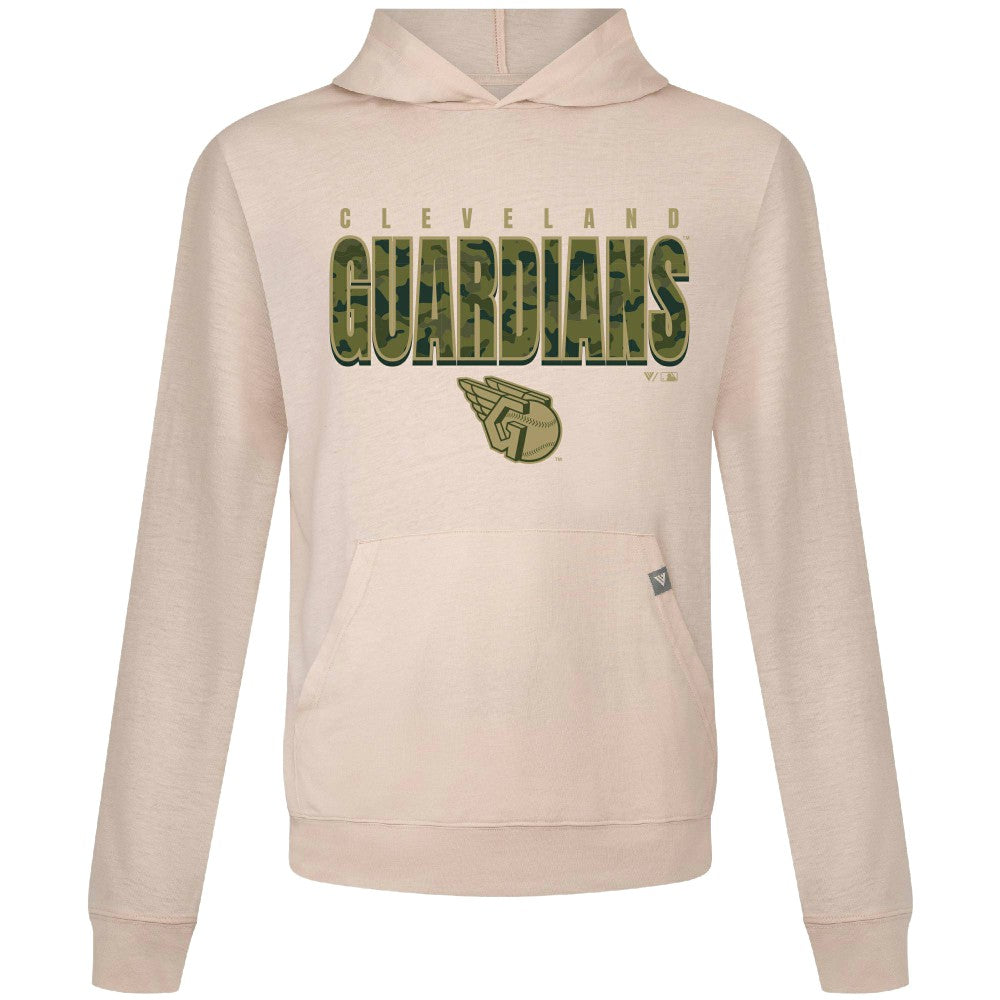 Cleveland Guardians Levelwear Relay Protect Pullover Hoodie Khaki
