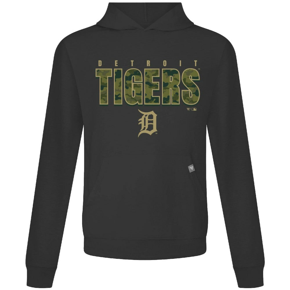 Detroit Tigers Levelwear Relay Protect Pullover Hoodie Black