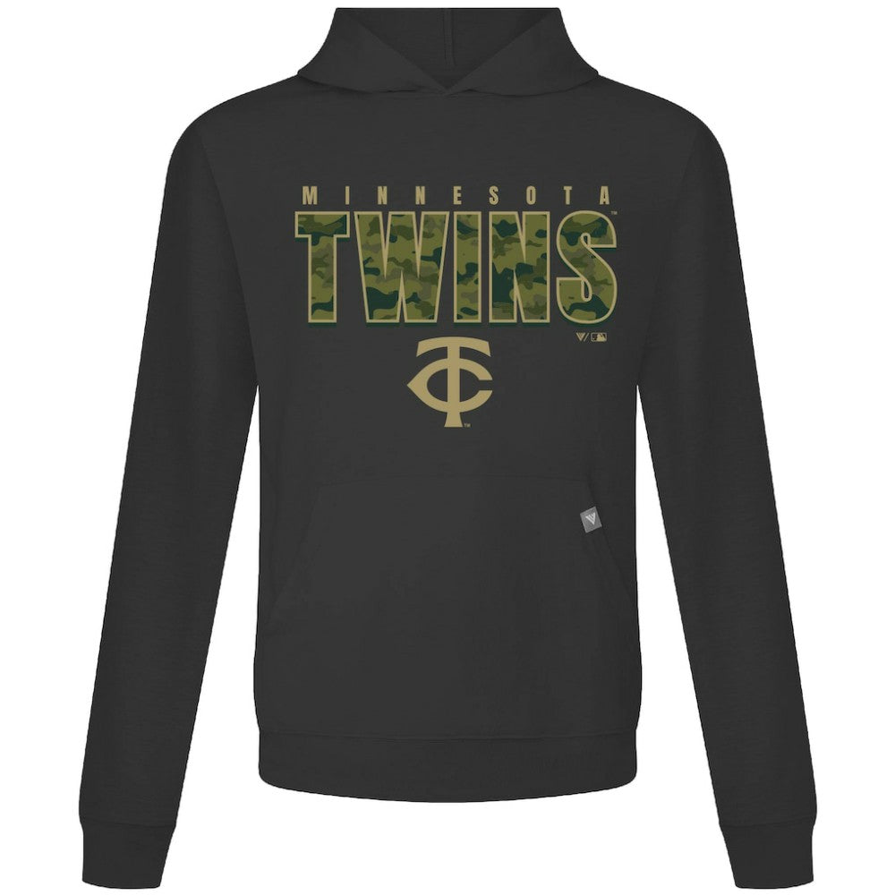 Minnesota Twins Levelwear Relay Protect Pullover Hoodie Black