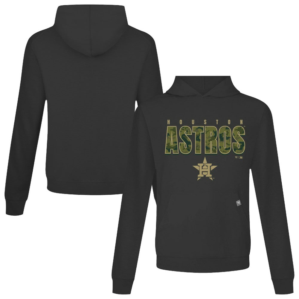 Houston Astros Levelwear Relay Protect Pullover Hoodie Black