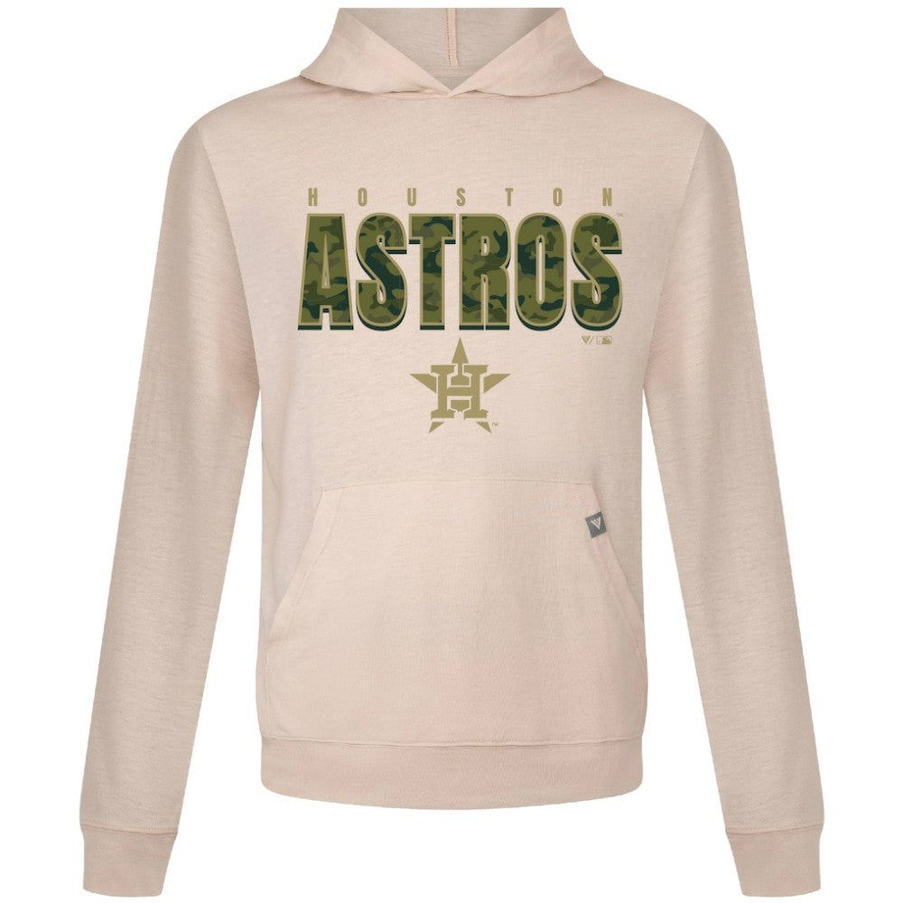 Houston Astros Levelwear Relay Protect Pullover Hoodie Khaki