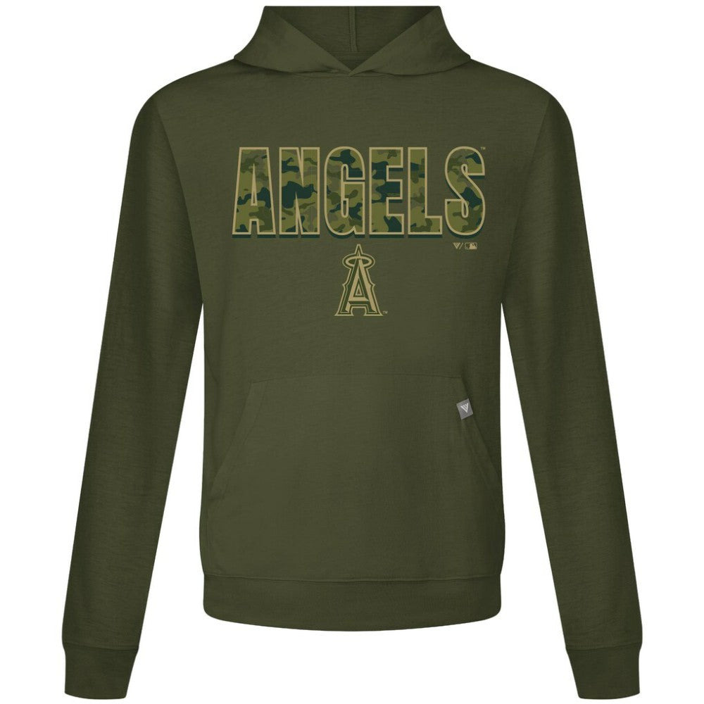 Los Angeles Angels Levelwear Relay Protect Pullover Hoodie Green