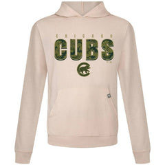 Chicago Cubs Levelwear Relay Protect Pullover Hoodie Khaki