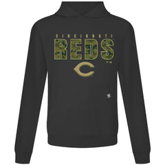 Cincinnati Reds Levelwear Relay Protect Pullover Hoodie Black