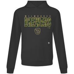 Milwaukee Brewers Levelwear Relay Protect Pullover Hoodie Black