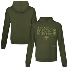 Milwaukee Brewers Levelwear Relay Protect Pullover Hoodie Green