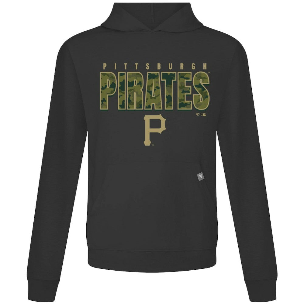 Pittsburgh Pirates Levelwear Relay Protect Pullover Hoodie Black