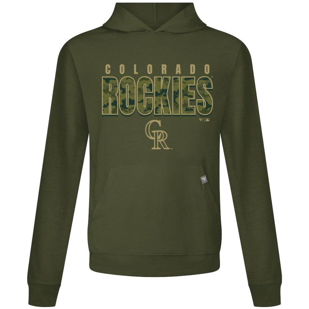 Colorado Rockies Levelwear Relay Protect Pullover Hoodie Green
