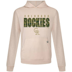 Colorado Rockies Levelwear Relay Protect Pullover Hoodie Khaki