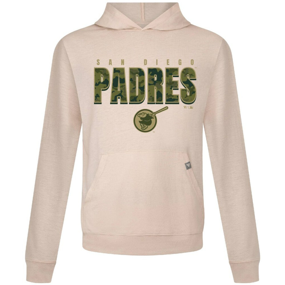 San Diego Padres Levelwear Relay Protect Pullover Hoodie Khaki