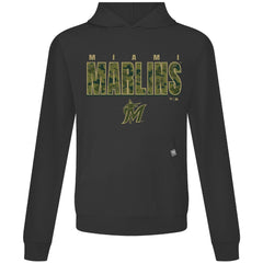 Miami Marlins Levelwear Relay Protect Pullover Hoodie Black