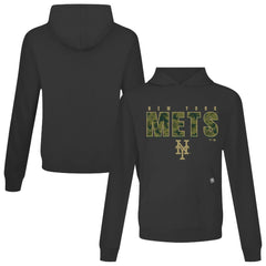 New York Mets Levelwear Relay Protect Pullover Hoodie Black