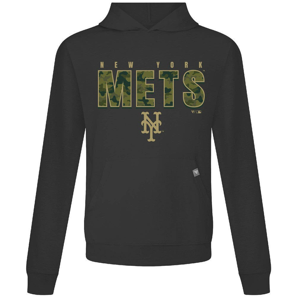 New York Mets Levelwear Relay Protect Pullover Hoodie Black
