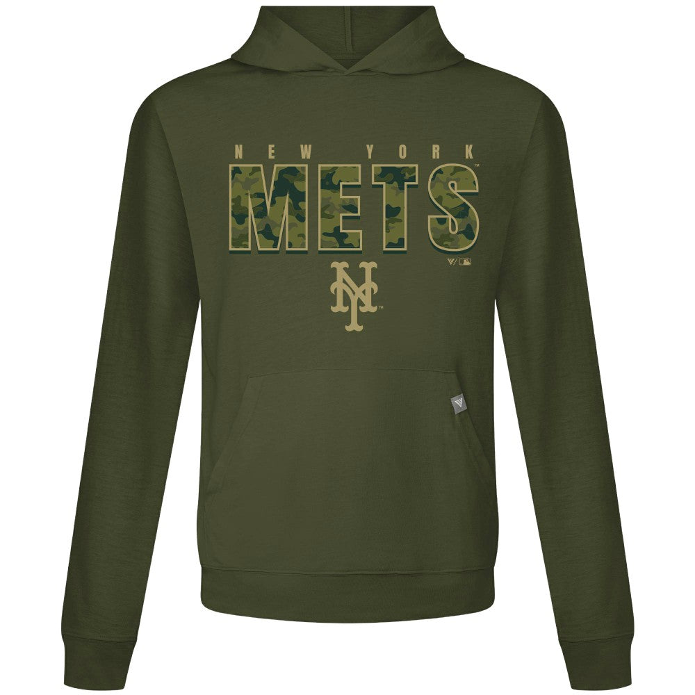 New York Mets Levelwear Relay Protect Pullover Hoodie Green