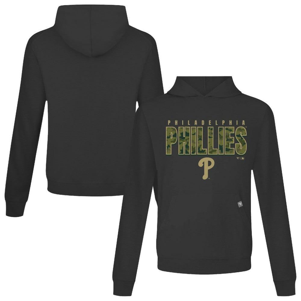 Philadelphia Phillies Levelwear Relay Protect Pullover Hoodie Black