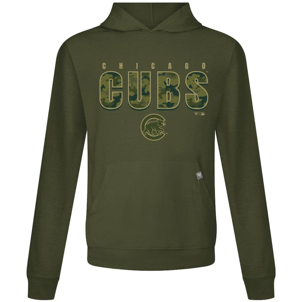 Chicago Cubs Levelwear Relay Protect Pullover Hoodie Green