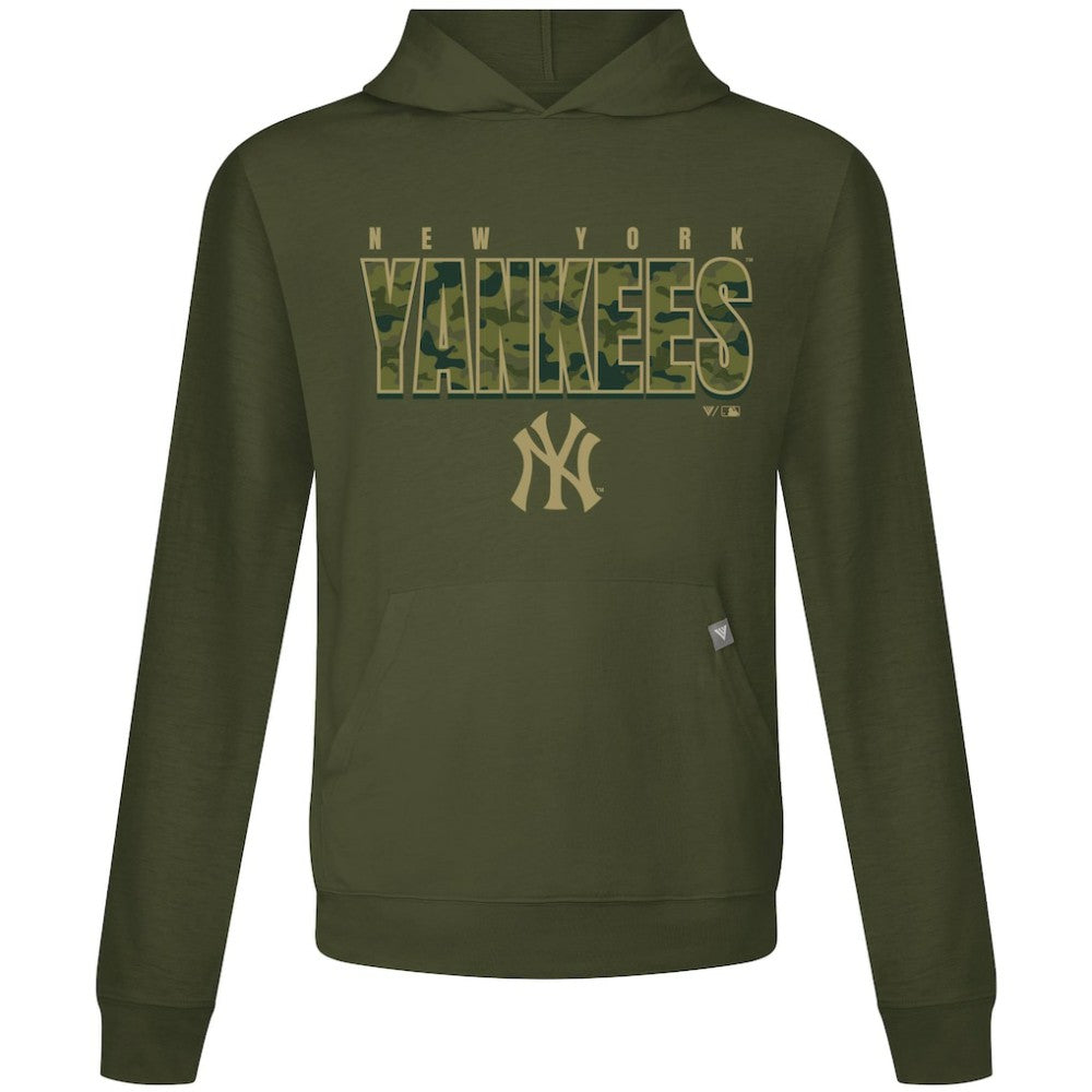 New York Yankees Levelwear Relay Protect Pullover Hoodie Green
