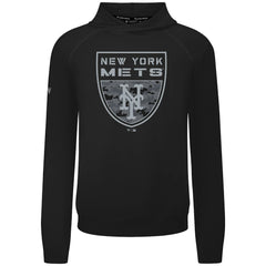 New York Mets Levelwear Mandate Buckler Tri-Blend Pullover Hoodie Black