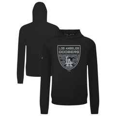 Los Angeles Dodgers Levelwear Mandate Buckler Tri-Blend Pullover Hoodie Black
