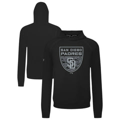 San Diego Padres Levelwear Mandate Buckler Tri-Blend Pullover Hoodie Black