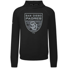 San Diego Padres Levelwear Mandate Buckler Tri-Blend Pullover Hoodie Black