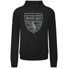 Chicago White Sox Levelwear Mandate Buckler Tri-Blend Pullover Hoodie Black